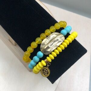 Curated bundle layering stackable roll on bracelets Rustic Cuff and more